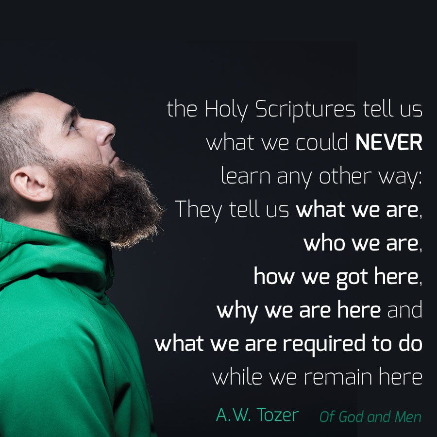 Scripture tells us...