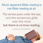 Spurgeon - Not Bible Reading